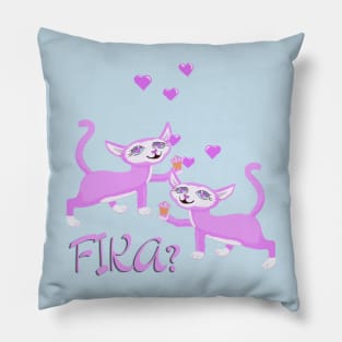 Love cats Pillow