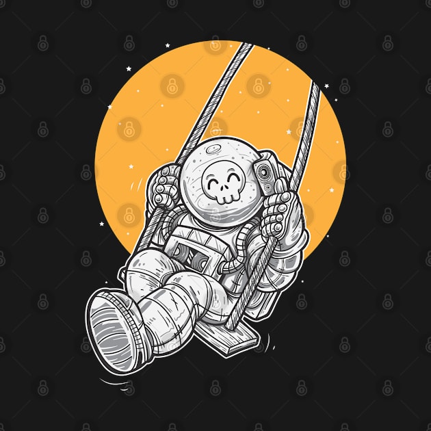 cute robot astronaut by Pixel Poetry