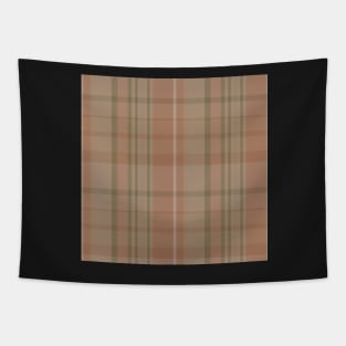 Light Academia Aesthetic Conall 1 Hand Drawn Textured Plaid Pattern Tapestry