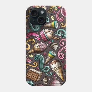 Cartoon Hand-drawn Dessert Pattern Phone Case