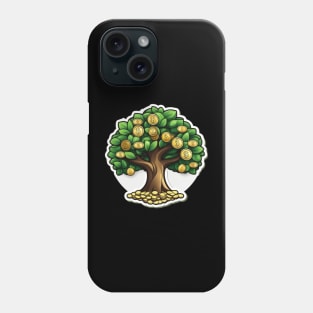 golden coins money grows on trees Phone Case