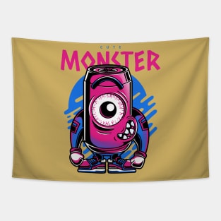 urban-styled-t-shirt-design-template-featuring-a-one-eyed-monster Tapestry