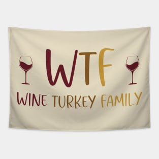 Wine Turkey Family Tapestry