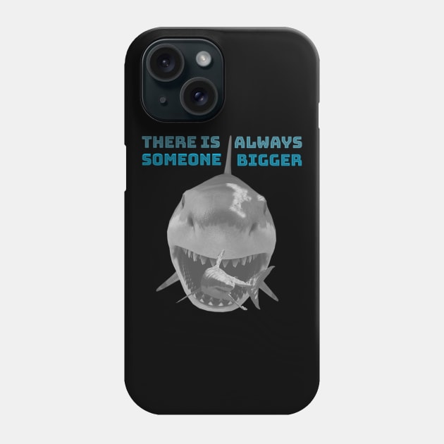 Megalodon and Great White Shark Phone Case by ALBOYZ