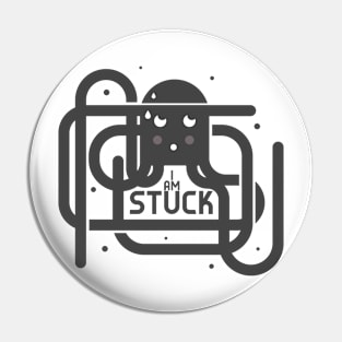 I'm Stuck Octopus Pin