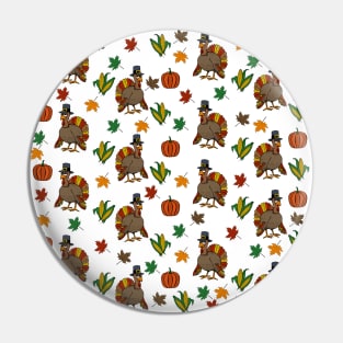 Thanksgiving Turkey pattern Pin