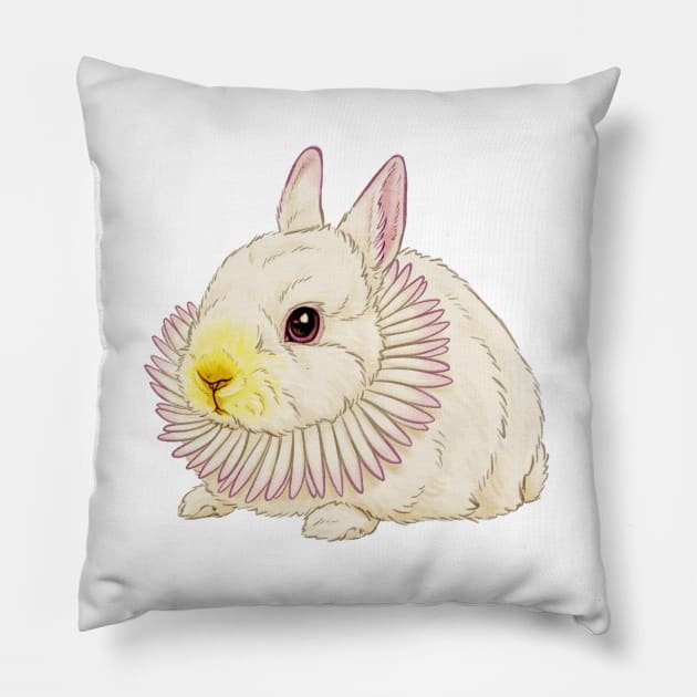 Gänseblümchen Kaninchen Pillow by Firlefanzzz