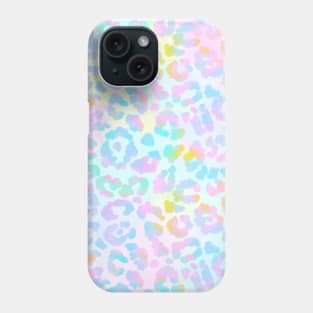 Cute Tie Dye Rainbow Boho Leopard Print Phone Case