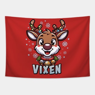 Santa’s Reindeer Vixen Xmas Group Costume Tapestry