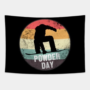 Vintage Powder Day | Snowboarder Tapestry