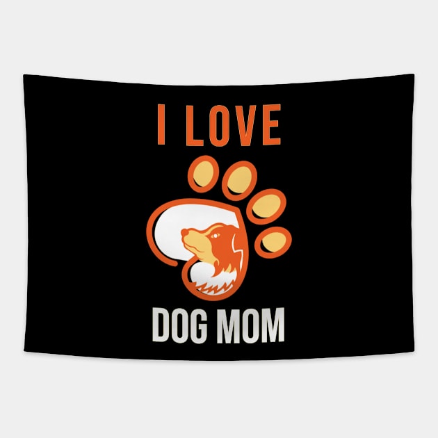 Love Dog Mom Tapestry by anbartshirts