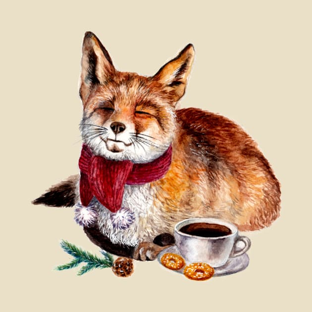 Coffee Fox by annashell