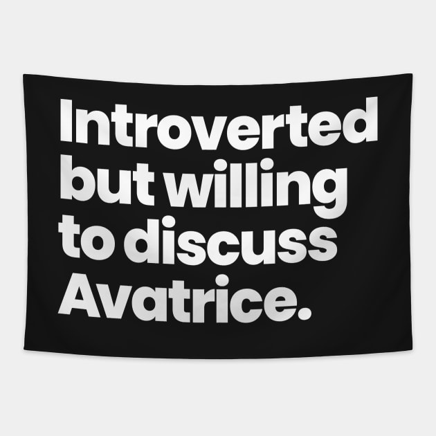 Introverted but willing to discuss Avatrice - Warrior Nun Tapestry by VikingElf