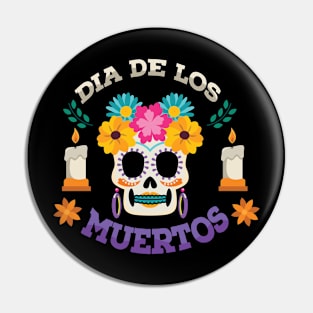 Dia De Los Muertos - Sugar Skull Pin