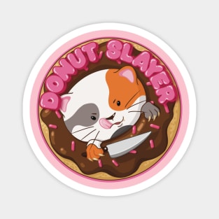 Donut slayer cat Magnet