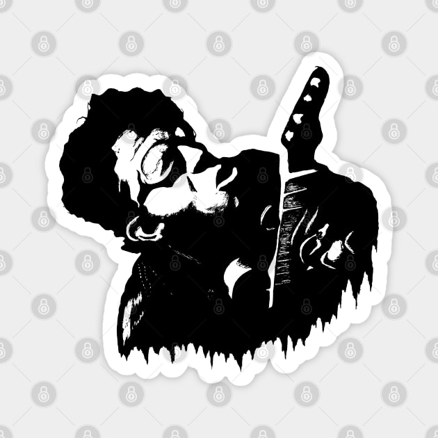 Tom Waits Portrait Art Magnet by surmind