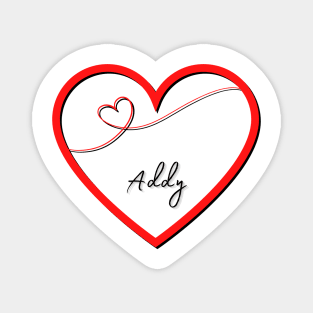 ADDY  Name in Heart Magnet