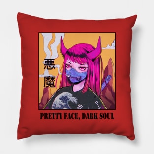 Pretty Face, Dark Soul || V1 Pillow