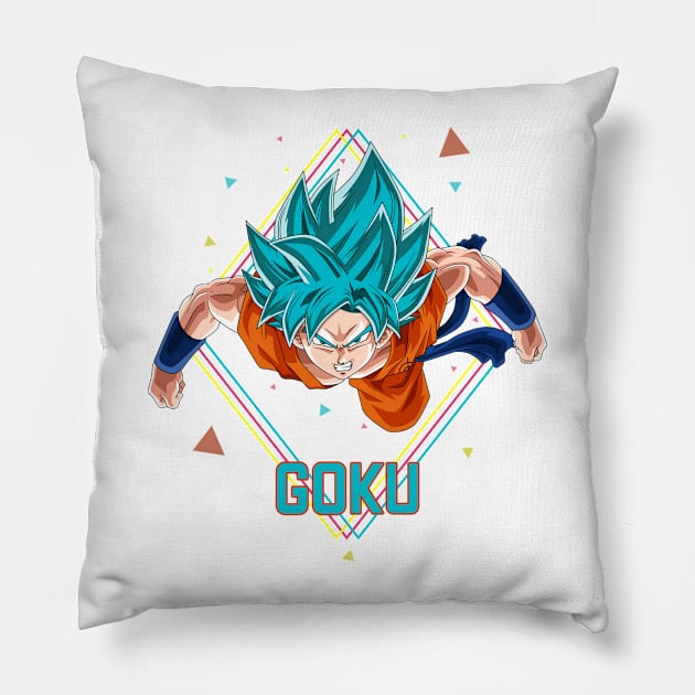 Dragon Ball Super : Goku  "SuperSaiyan" Blue - awsome gift for Dragon Ball lover & fans Pillow by EhsanStore