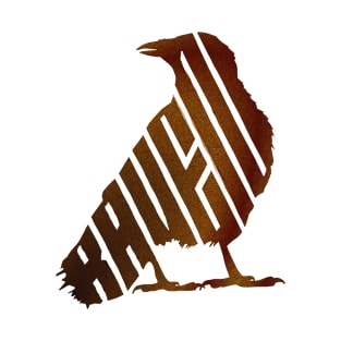 Raven Logo Font T-Shirt
