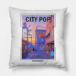 Japanese Streetwear City Pop Vaporwave Pillow