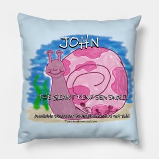 John: The Giant Pink Sea Snail Pillow