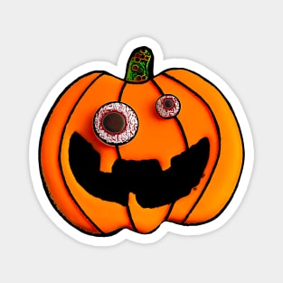 Cute Spooky Halloween Wiggly Eyes Jack O Lantern Cookie Lover Magnet