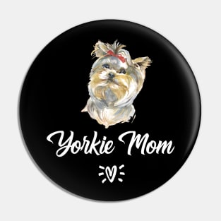 Yorkie Mom Pin