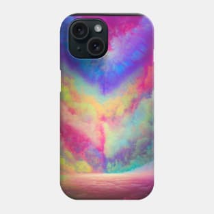 Psychedelic tie dye Clouds Phone Case