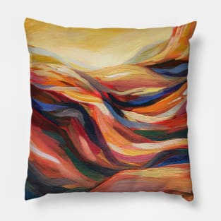 Abstract mountains Pillow