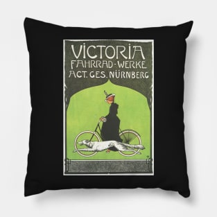 Victoria Fahrrad-Werke - Vintage Bicycle Poster from 1910 Pillow