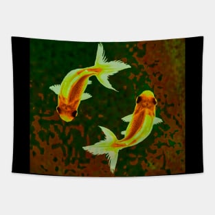 Feng Shui Goldfish Tapestry