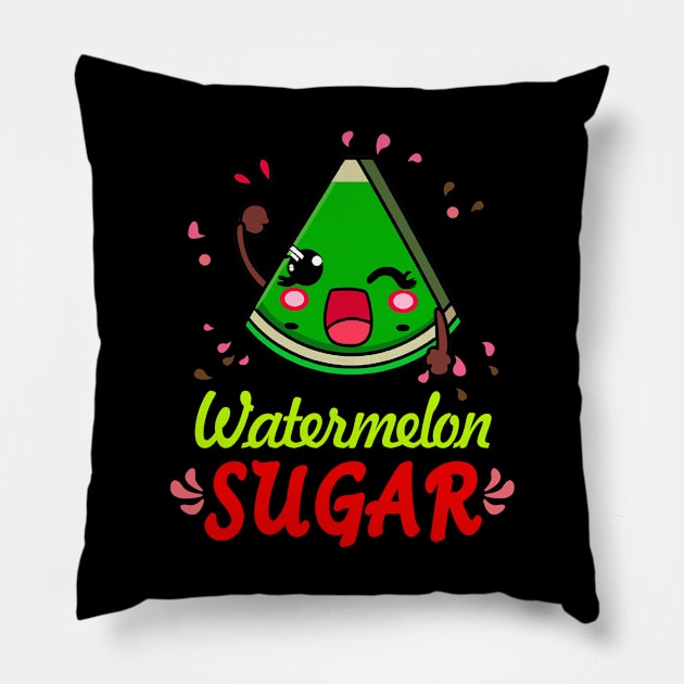 Watermelon Sugar Pillow by RainasArt