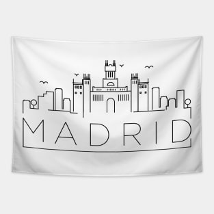 Madrid Minimal Skyline Tapestry