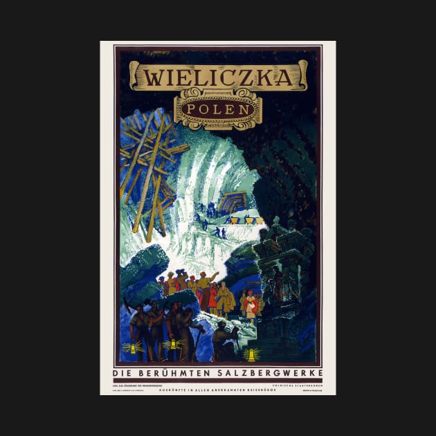 Wieliczka Poland Vintage Poster 1938 by vintagetreasure