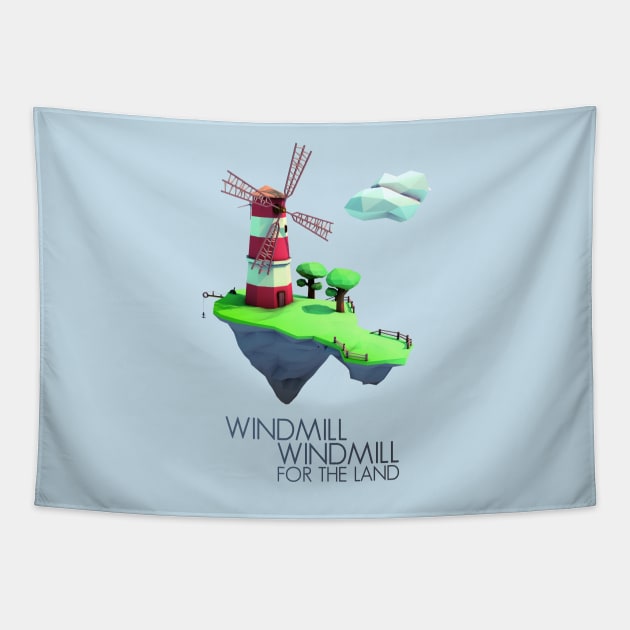Windmill Tapestry by GGMcGee