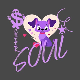 Cartoon Cheer Soul Dog T-Shirt