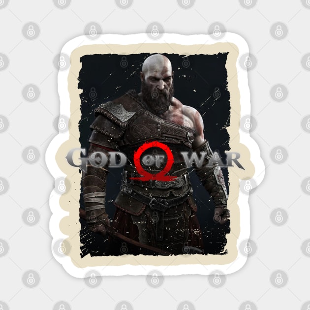 God of War Magnet by small alley co