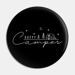 HAPPY Camper (white) Pin