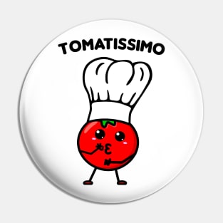 Tomatissimo - Cute little red Kawaii tomato cook Pin