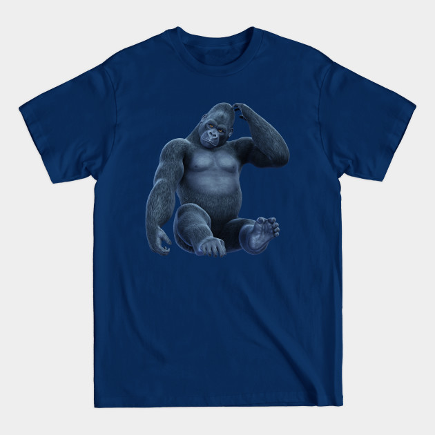 Gorilla Ape Sitting - Silverback Gorilla - T-Shirt