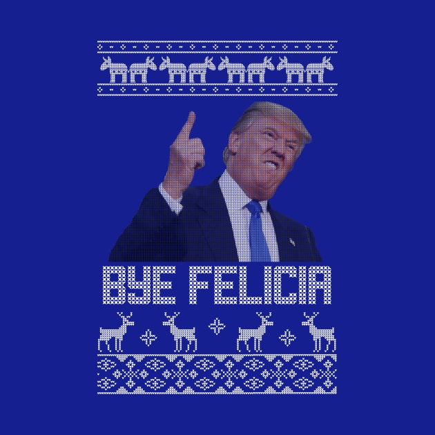 Goodbye Trump Christmas Sweater 2020 by stickerfule