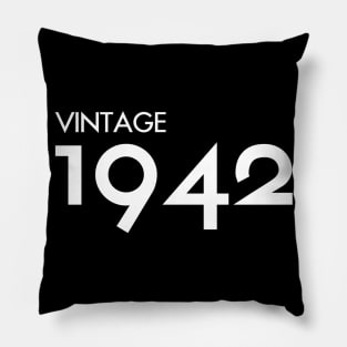 Vintage 1942 Gift 78th Birthday Party Pillow