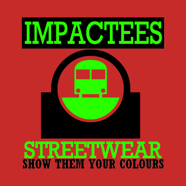 IMPACTEES STREETWEAR TRAIN LOGO GREEN by impacteesstreetwear