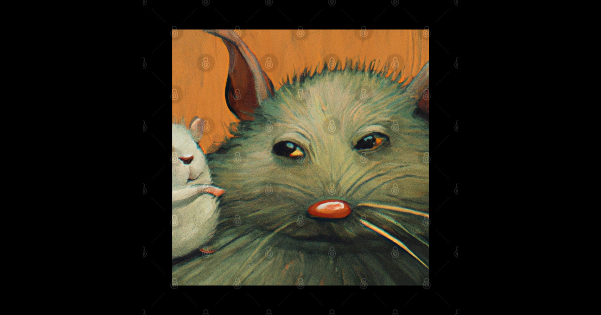 scheming gray mouse - Mouse - Sticker | TeePublic