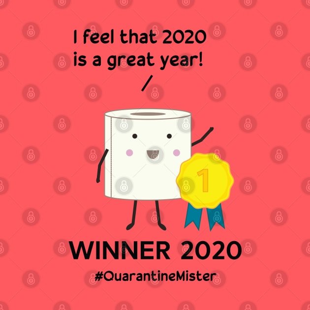 Toilet paper - winner and quarantine mister by grafart