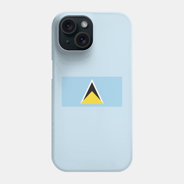 Saint Lucia Flag Phone Case by zwrr16