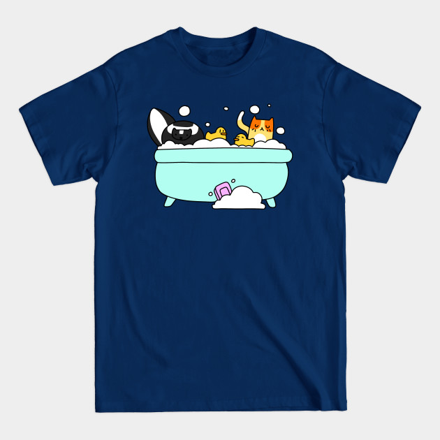 Disover Skunk and Cat Bath Time - Cat - T-Shirt