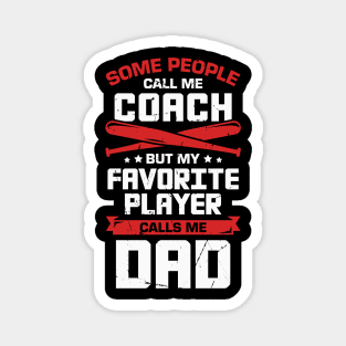 Baseball Dad Coach Gift Magnet