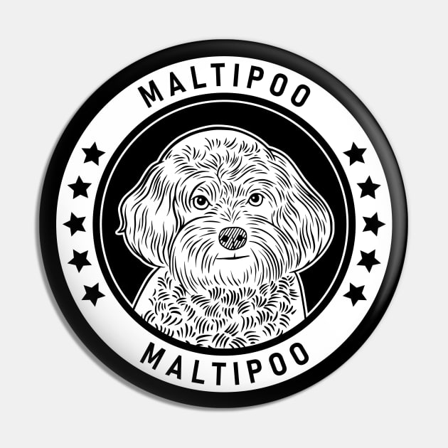 Maltipoo Fan Gift Pin by millersye